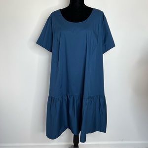 Universal Standard for J Crew Womens Blue Casual Dress Plus Size 4X